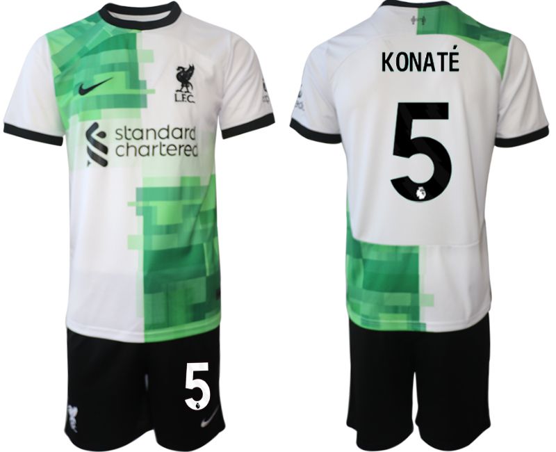 Men 2023-2024 Club Liverpool away white 5 Soccer Jersey